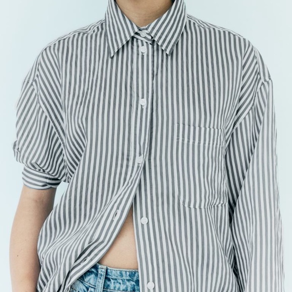 NWT H&M Shirt Oversized Light size XS - Picture 1 of 7